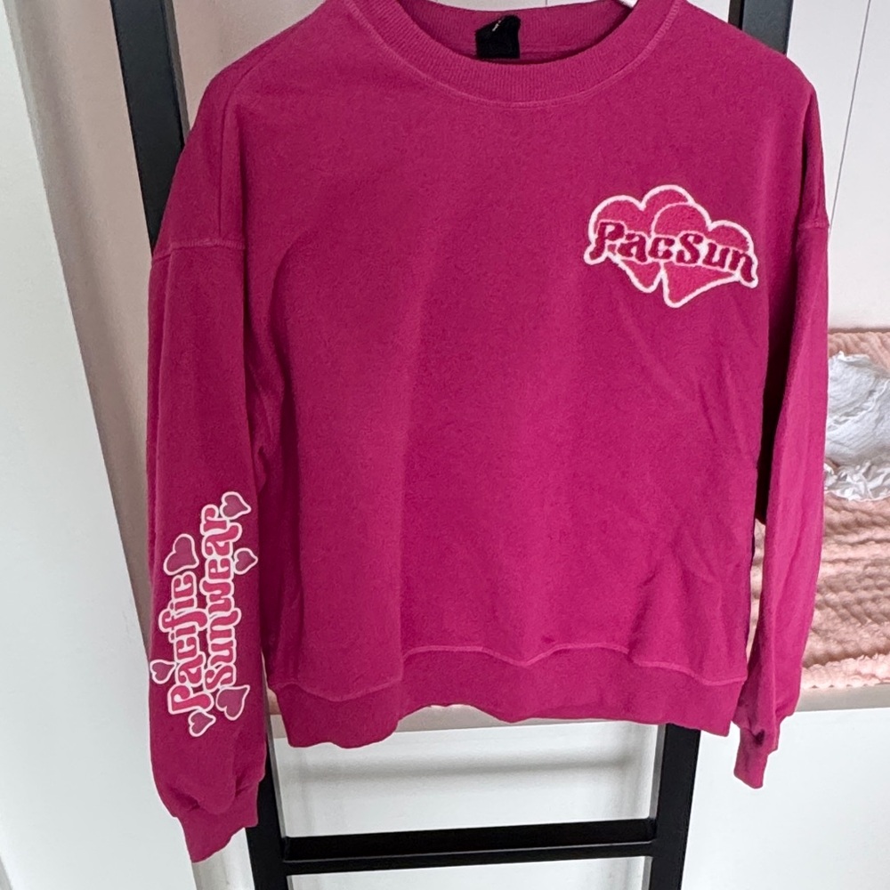 PacSun Fuchsia Crewneck Sweatshirt